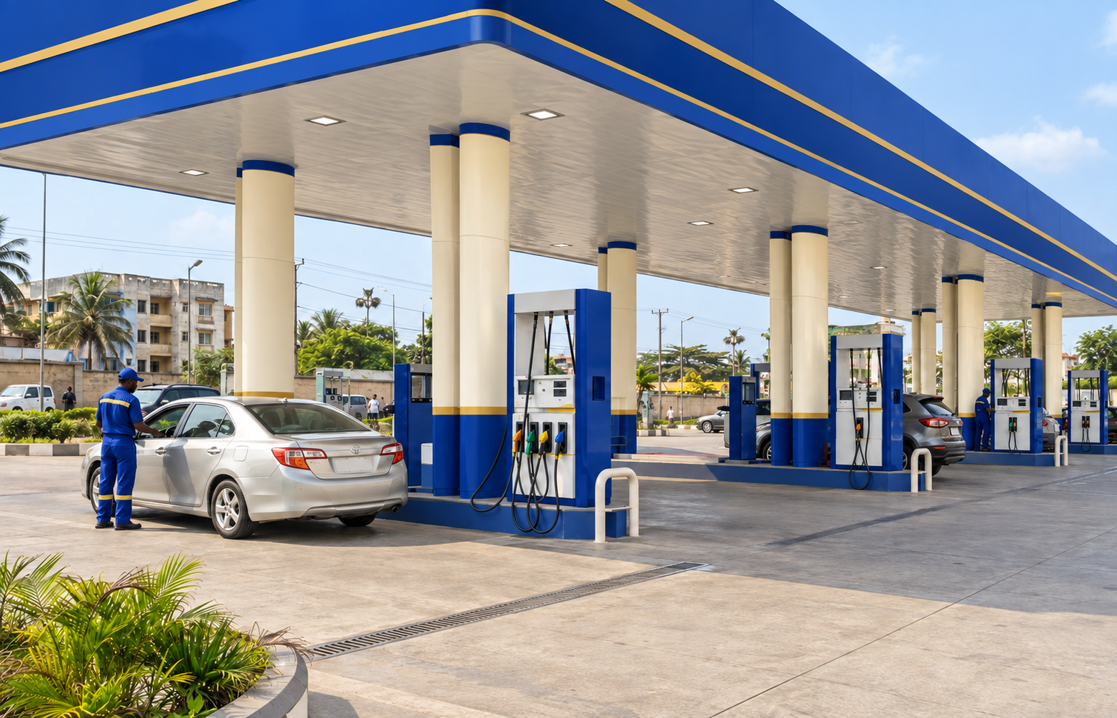 Illustrative Nigerian filling station